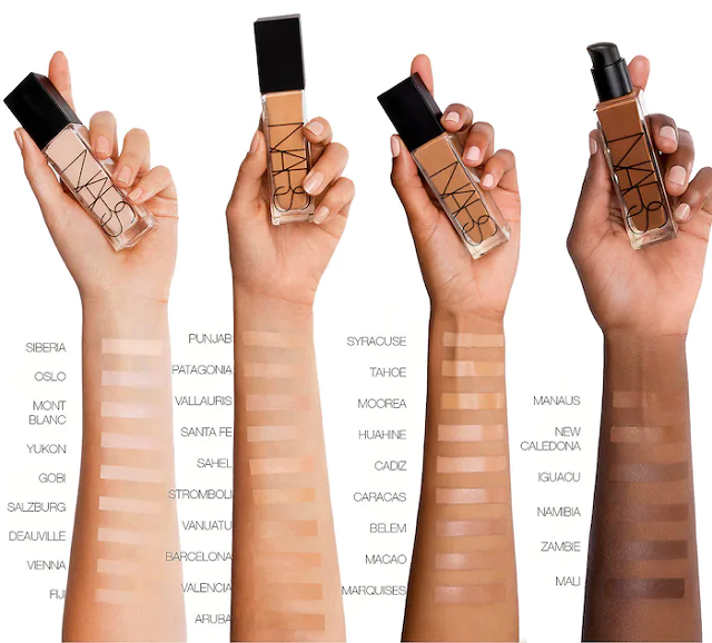 NARS Natural Radiant Longwear Foundation Shades