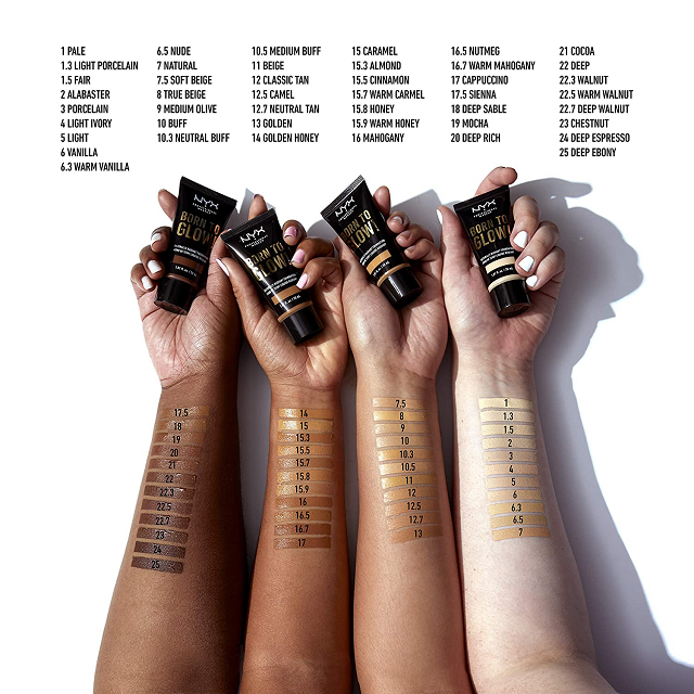 NYX PROFESSIONAL MAKEUP Born To Glow Naturally Radiant Foundation