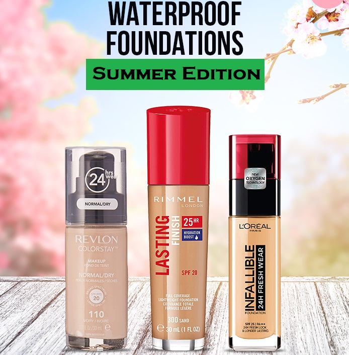 best waterproof foundations for oily skinin Summer